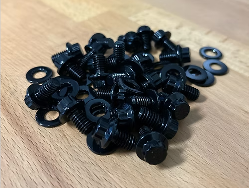 INNOV8 BLACK ECOAT ARP 12PT SS SIMULATED BEADLOCK BOLT KIT