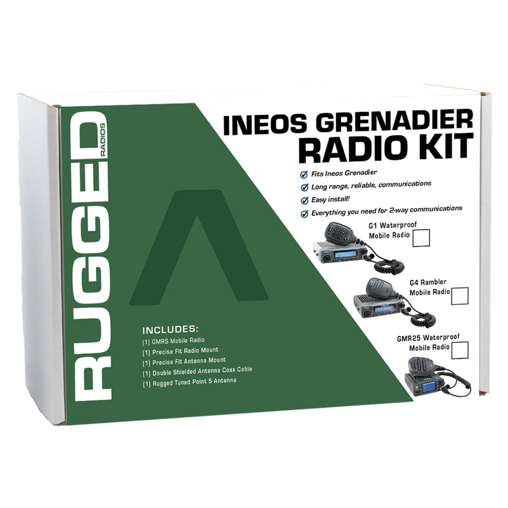 INEOS Grenadier Two-Way GMRS Mobile Radio Kit G1 Waterproof