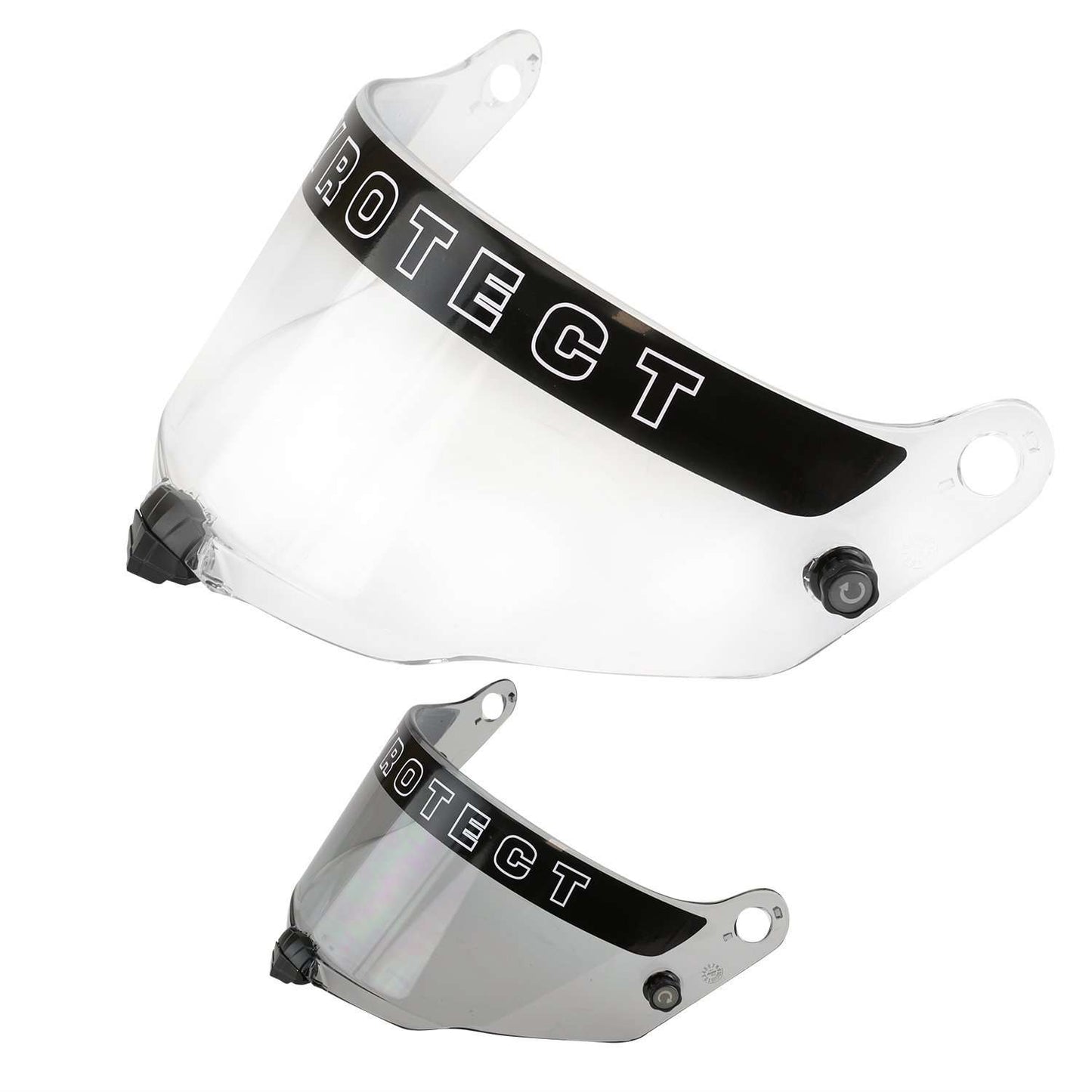 Pyrotect Helmet Shield for SA2020 Helmets - Silver Chrome - CLEARANCE Light Smoke