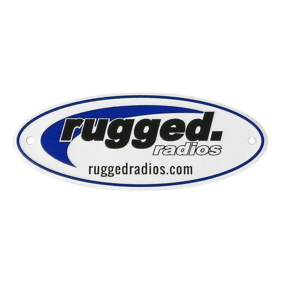 3 Metal Rugged Radios Embossed Badge