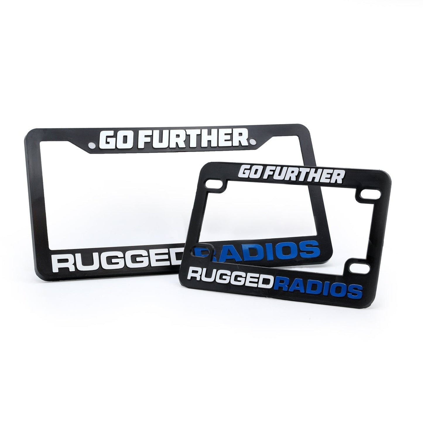 Go Further Rugged Radios License Plate Frames for Cars Trucks and Motorcycles Cars and Trucks