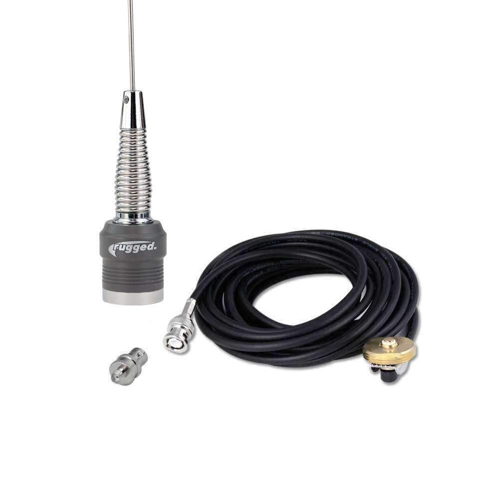 VHF External Antenna Kit for Handheld Radios (VHF 144 - 174 MHz) V3 - RH5R - HYT - BlackBox BNC Adapter
