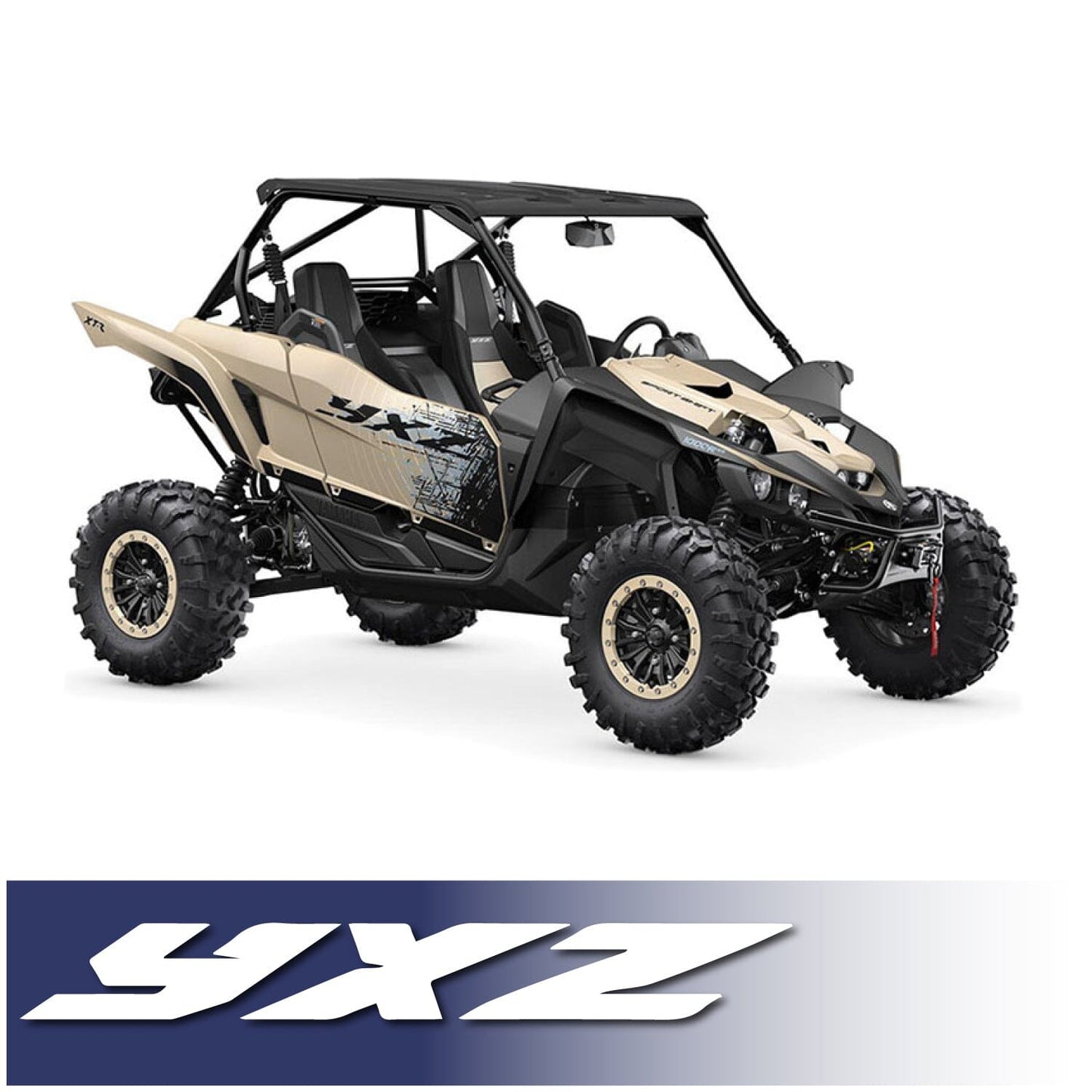 Yamaha YXZ 1000R Complete Communication Kit with Bluetooth Intercom and 2-Way Radio 696 PLUS / G1 GMRS