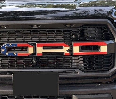 Front Grille Letter Overlays (2017-2020 Raptor)