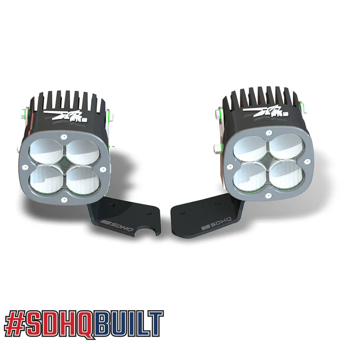 SDHQ Off Road '21-Current Ford Bronco + Bronco Raptor A-Pillar Light Mounts