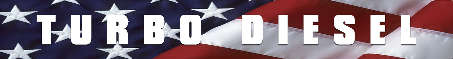 Aluminum Radiator Plate - American Flag TurboDiesel [S2] (2003-2007 Superduty 6.0L)