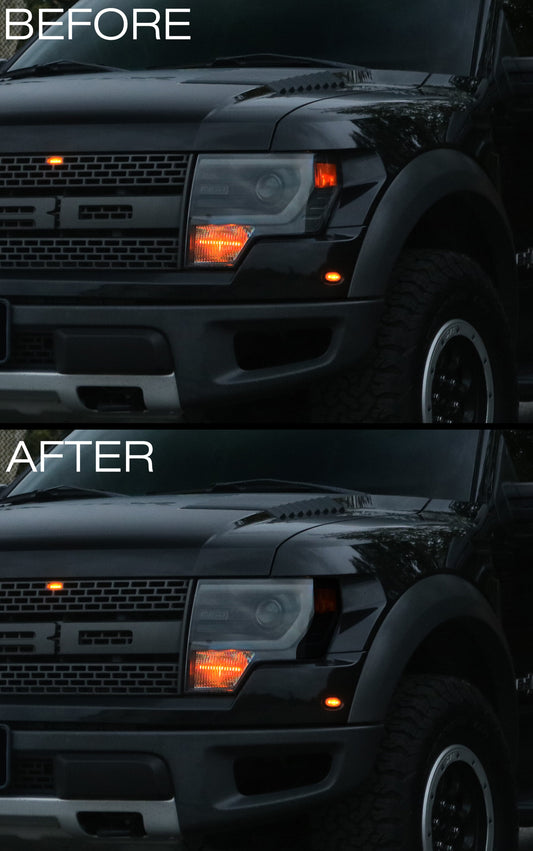 Headlight Amber Corner Vinyl (2009-2014 F150 & 2010-2014 Raptor)