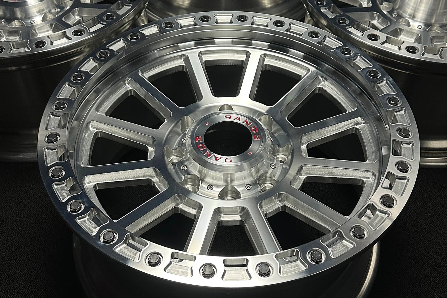9&3 Wheels FR-13 | 6061-T6 Forged | Simulated Beadlock | Machined