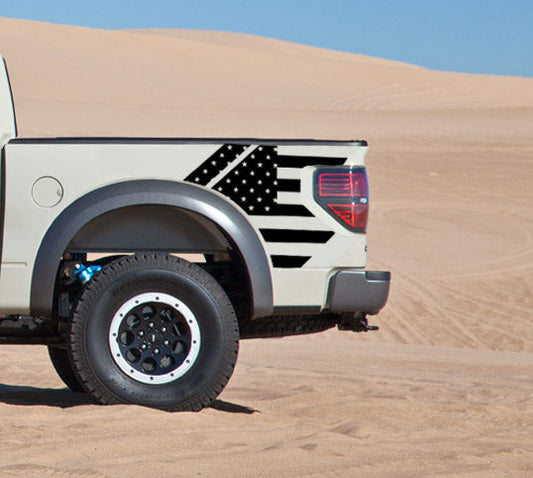 Raptor Bed Side Graphic - American Flag  (2010-2014 Raptor)