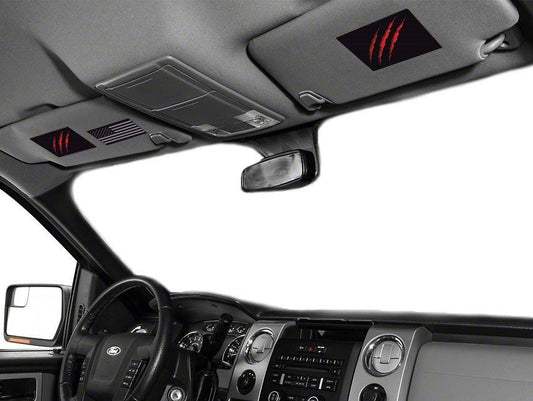 Visor Covers - Claw Logo (2010-2014 F150/Raptor)