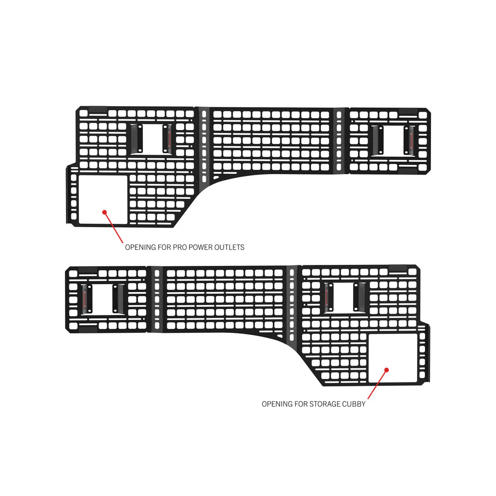 Builtright Industries Bedside Rack MOLLE Panel System  | Ford Raptor 2017-2026