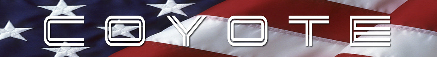 Aluminum Strut Tower Plate [S19] Coyote American Flag - 2 (2024+Mustang)