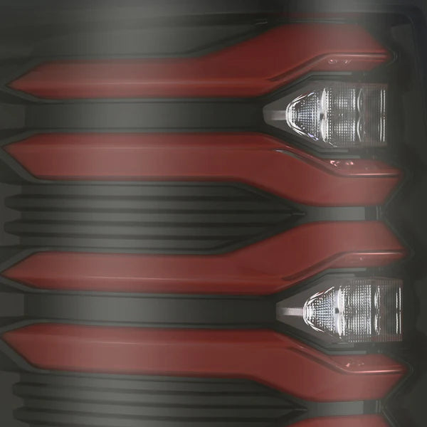 Alpharex 2010-2014 Ford Raptor LUXX-Series LED Tail Lights Black-Red