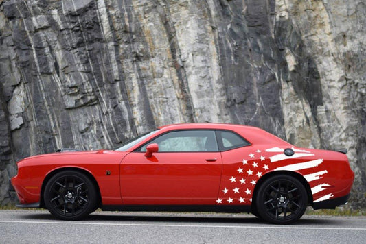 Reflective Stars & Bars Body Graphics (2008-2023 Challenger)