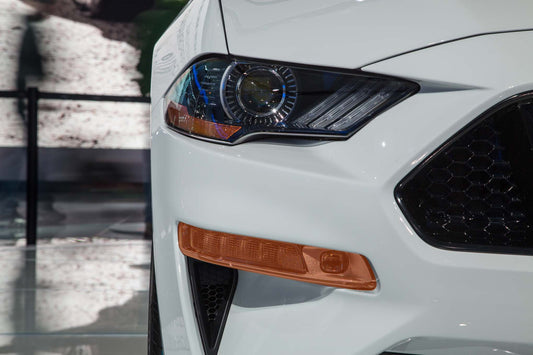 Front Sider Marker/Fog Light Lens Colored Vinyl Tint (2018-2023 Mustang)