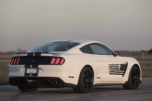 GT350 Side Tattered Flag (2016-2020 GT350 Mustang)