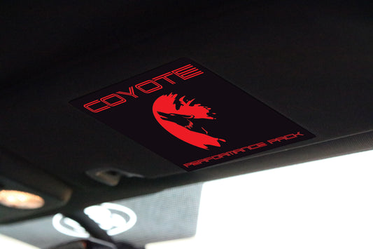 Visor Covers - Coyote Performance Package (2015-2024+ Mustang)