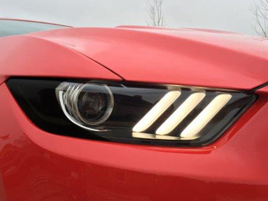 Headlight Amber Corner Vinyl Black Out (2015-2017 MUSTANG, 2016-2020 GT350 & 2020-2022 GT500)