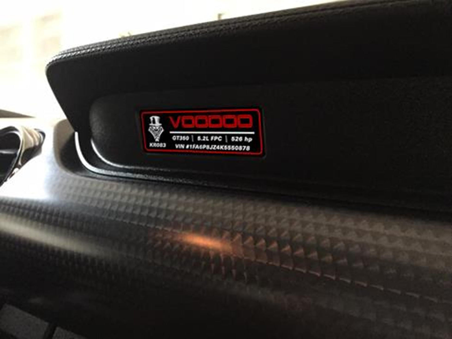 Aluminum Dash Plate [S5CV] - Voodoo Head Custom (2016-2020 GT350)