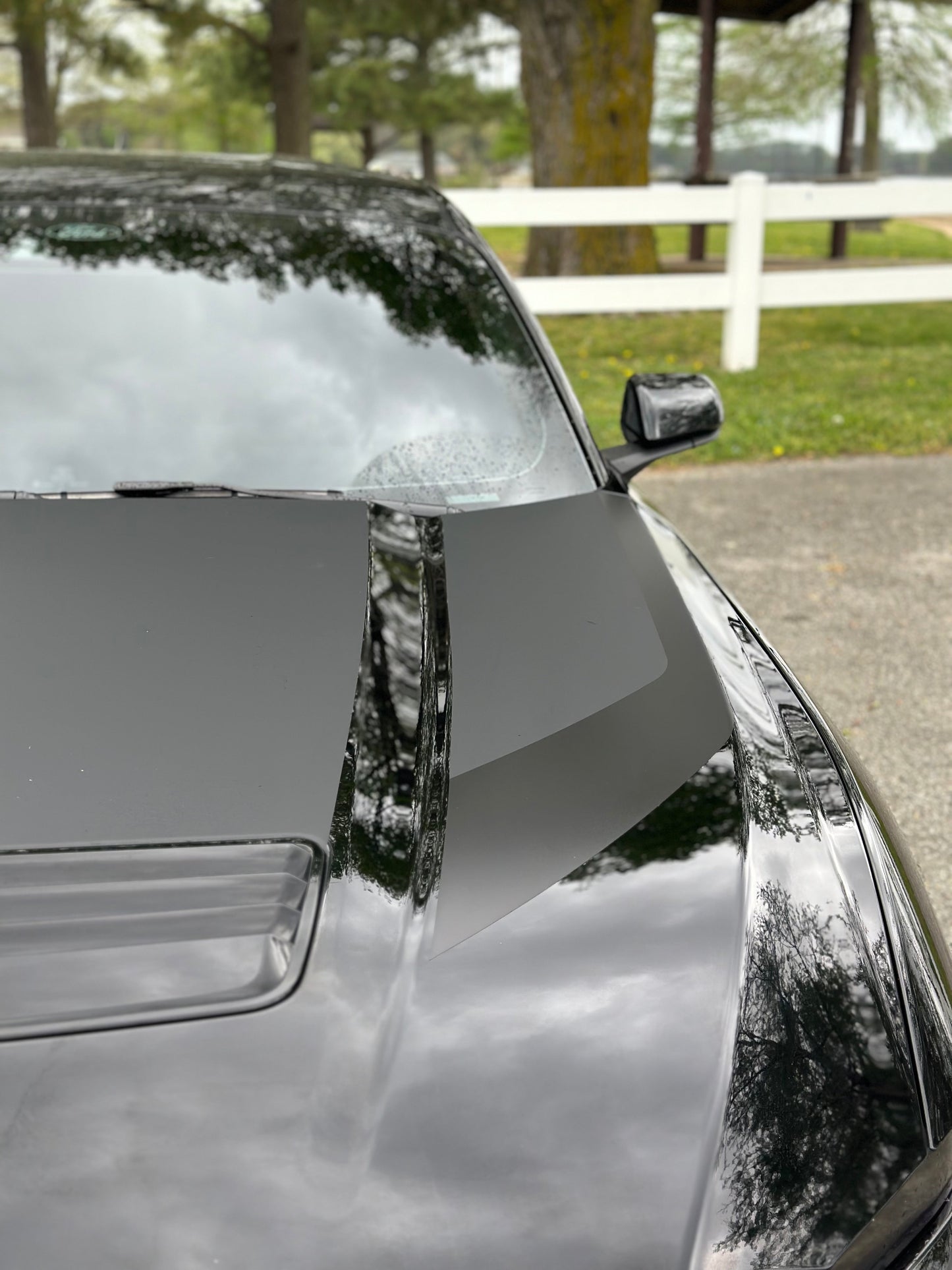 Printed Hood Spear Graphics (2024+ Mustang)