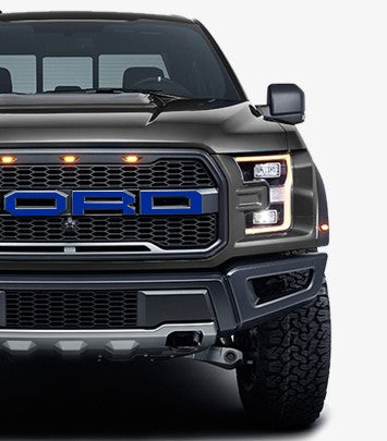Front Grille Letter Overlays (2017-2020 Raptor)