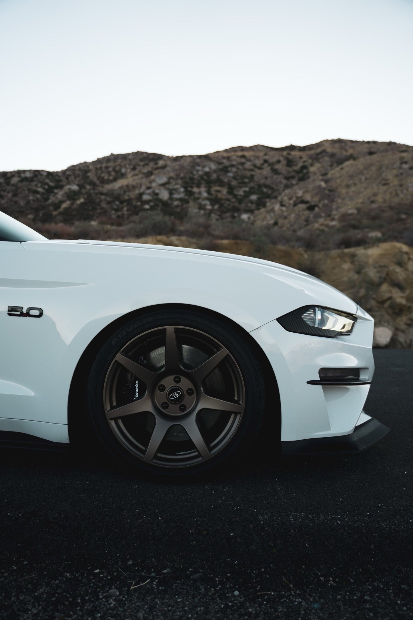 Headlight Amber Corner Vinyl Black Out (2018-2023 Mustang)