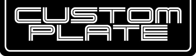 Custom Radiator Plate [CRP] Printed Aluminum Plate (2018-2023 Mustang)