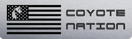 Aluminum Radiator Plate [S1] Coyote Nation Silver (2018-2023 Mustang)