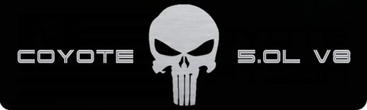 Aluminum Radiator Plate [S17] Punisher Silver (2018-2023 Mustang)
