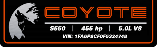 Aluminum Radiator Plate [S5C] - Moon Coyote Custom (2018-2023 MUSTANG)