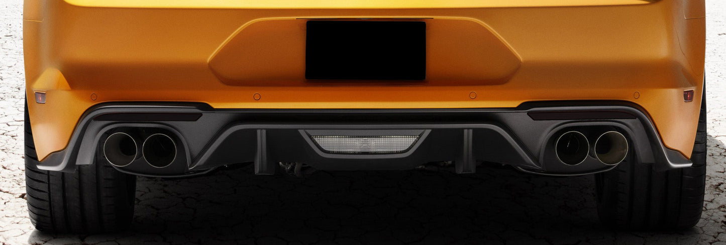Rear Bumper Marker Lens Vinyl Black Out (2018-2024+ Mustang)