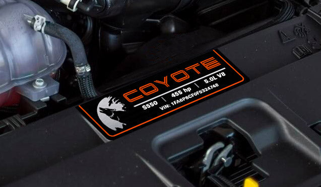 Aluminum Radiator Plate [S5C] - Moon Coyote Custom (2018-2023 MUSTANG)