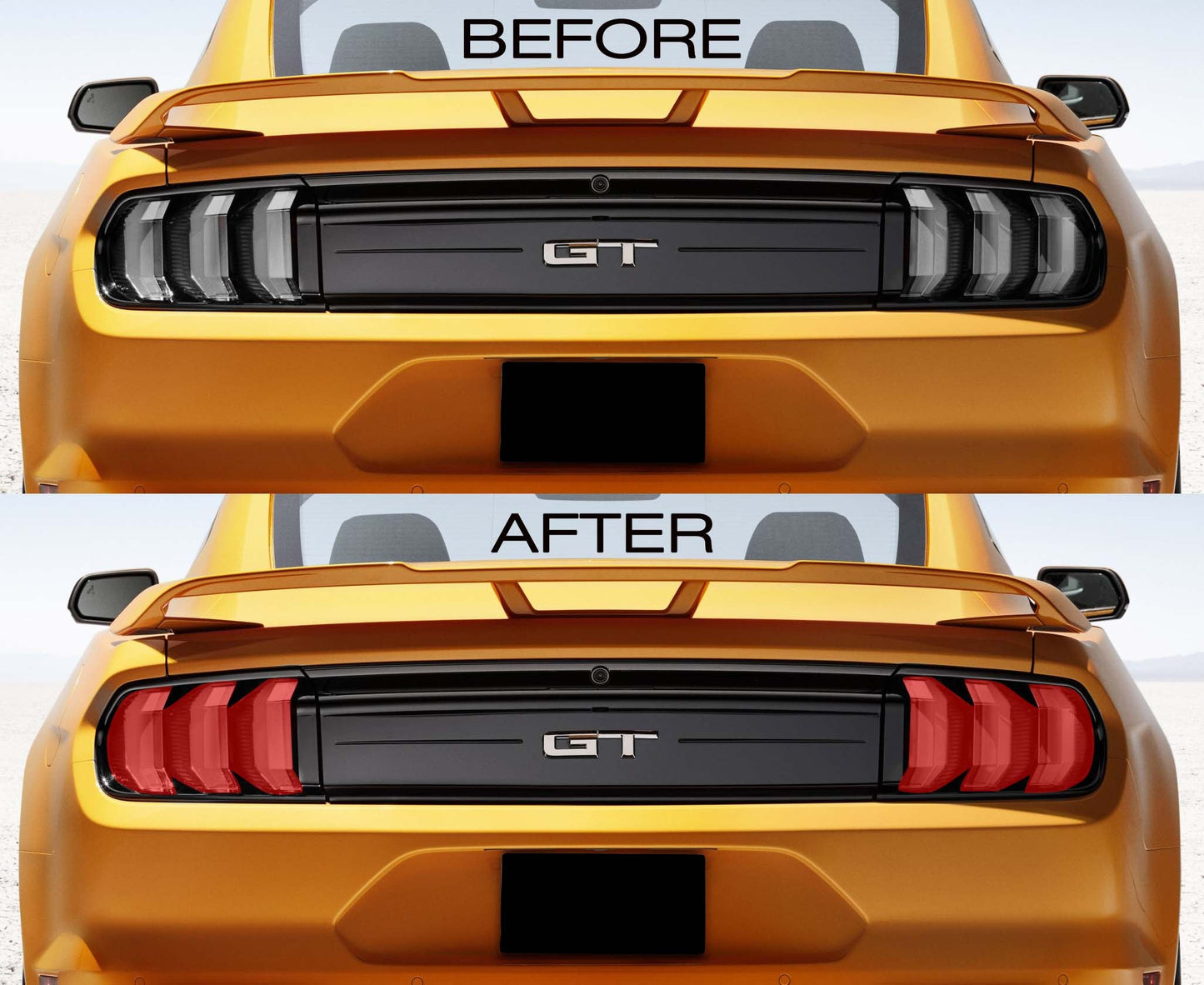 Red Tail Light Lens Vinyl Tint For EURO/INTL (2018-2023 Mustang)