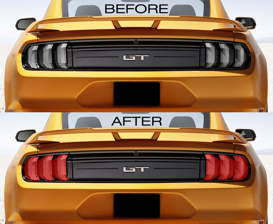 Red Tail Light Lens Vinyl Tint For EURO/INTL (2018-2023 Mustang)