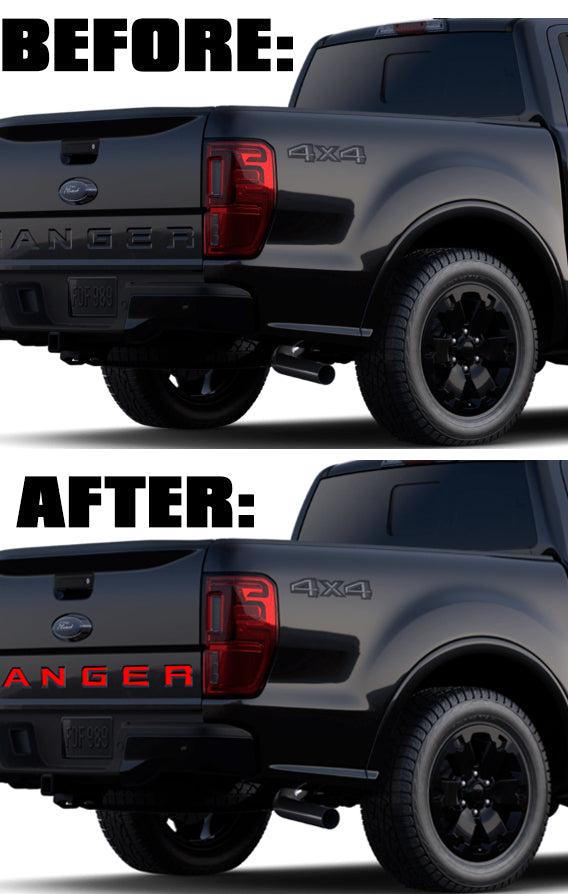 Tailgate Letter Vinyl Inserts (2019-2023 Ranger)