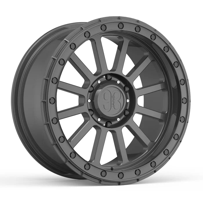 9&3 Wheels FR-12 | 6061-T6 Forged | Simulated Beadlock | Gunmetal