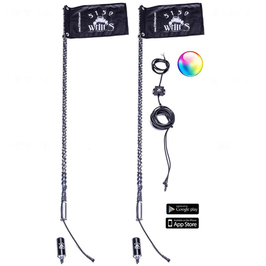 5150 Whips 187 LED Whips (1 Pair)