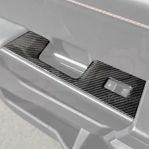 2021+ Ford Raptor Carbon Fiber Rear Door Switch Panel
