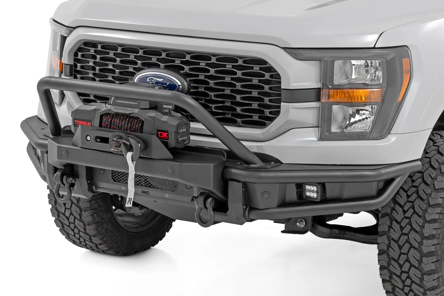 Rough Country Tubular Front Bumper - 2021-2025 Ford F-150