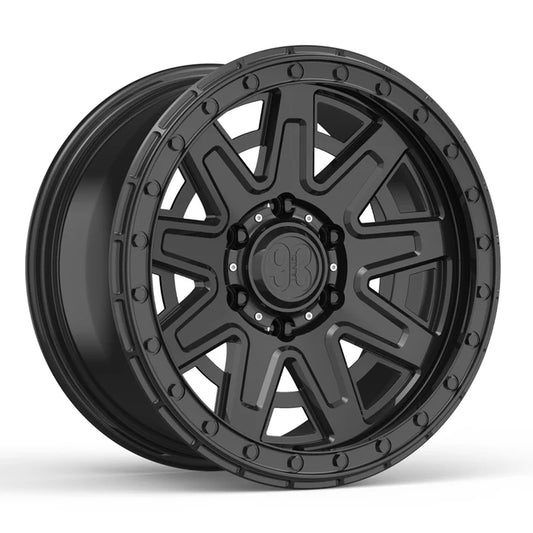 9&3 Wheels XR-02 | 6061-T6 Forged | Simulated Beadlock | Black
