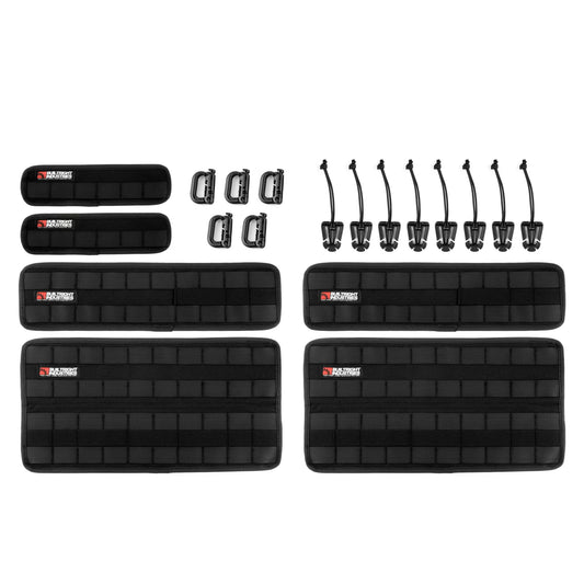 Builtright Industries Velcro Tech Panel - Black | 6pc+ Kit