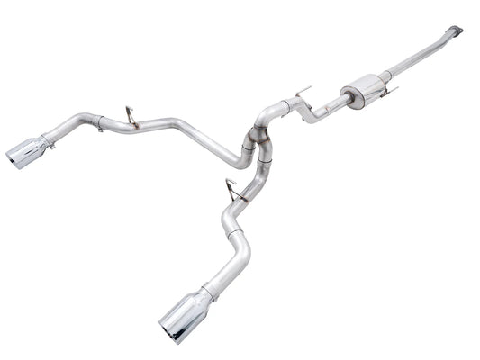 AWE 0FG Dual Split Rear Exhaust for '21+ Ford F-150 - 5" Tips