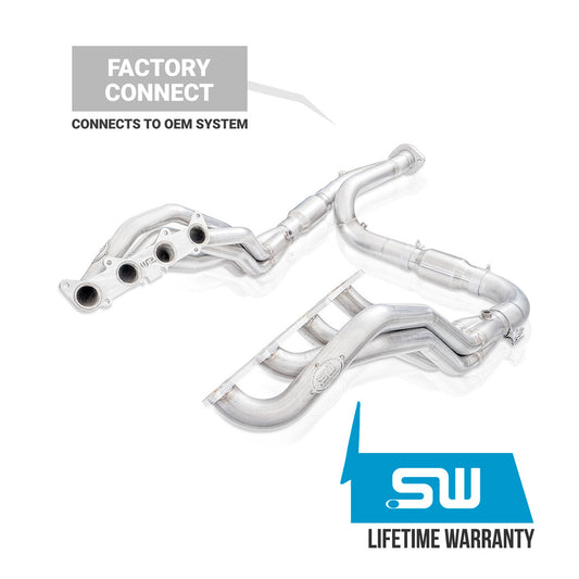 Stainless Works 2021-2025 F-150 5.0L Long Tube Header Kit Factory Connect
