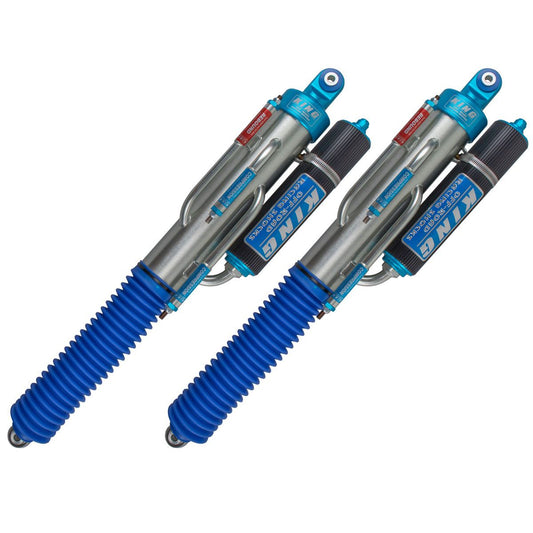 King Shocks 10-14 Ford F150 Raptor Rear 3.0 Dia 3 Tube Bypass Piggyback Shock (Pair) - Finned