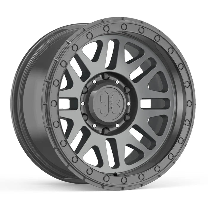 9&3 Wheels FR-01 | 6061-T6 Forged | Simulated Beadlock | Gunmetal