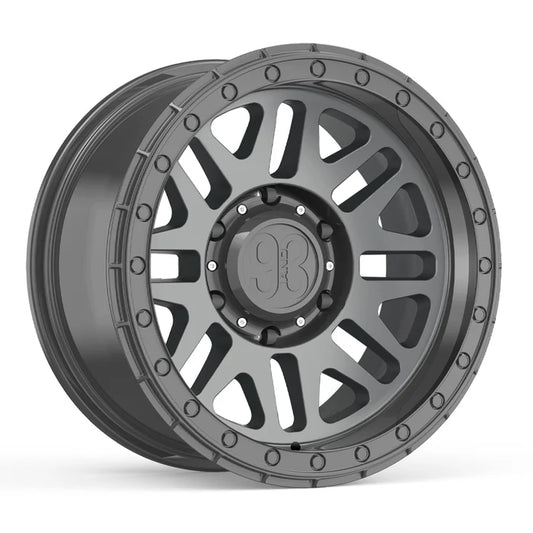 9&3 Wheels FR-01 | 6061-T6 Forged | Simulated Beadlock | Gunmetal