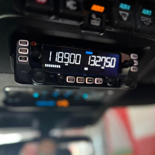 SwarfWorks Icom IC-2730 overhead console mount for 21+ Ford Raptor Gen3 and F150, and '23+ F250,F350