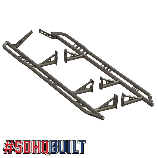 SDHQ OFF ROAD '17-24 FORD RAPTOR SDHQ BUILT WELD-ON ROCK SLIDERS