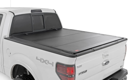 Rough Country Hard Tri-Fold Flip Up Bed Cover - 2010-2014 Ford Raptor