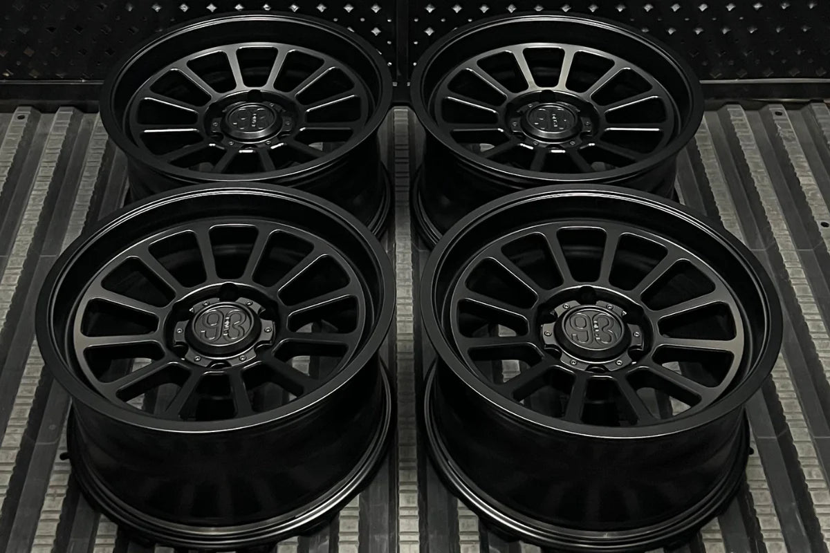 9&3 Wheels FRS-12 | 6061-T6 Forged | Smooth Lip | Black